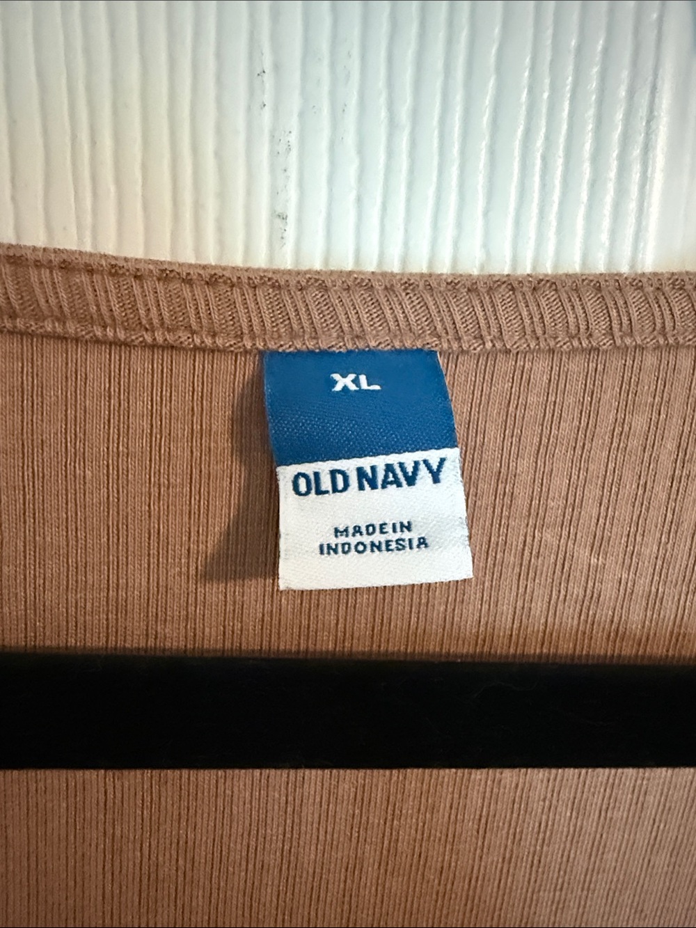 Old Navy Ribbed Square-Neck Long Sleeve Bodysuit - Camel/Tan - Picture 3 of 5